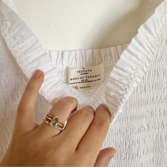 ❌SOLD❌ By Trovata California Birds of Paradise Dolores Dress in White - Picture 9 of 13